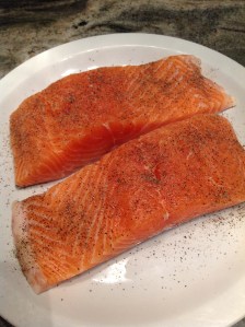 Salmon spiced