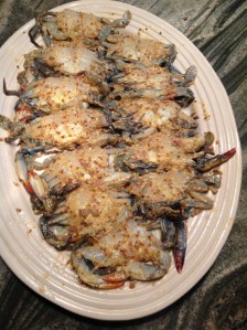 Crabs ready for grill